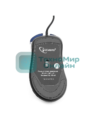 Мышь проводная Gembird MG-520 черный, 3200 dpi, USB, кнопки - 6