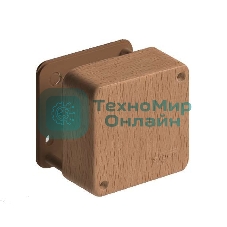 Коробка распределительная ОП 79х79х32 бук (светл. основа) IP40 Рувинил 65004-38М