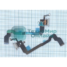 Шлейф разъема питания для iPhone X белый