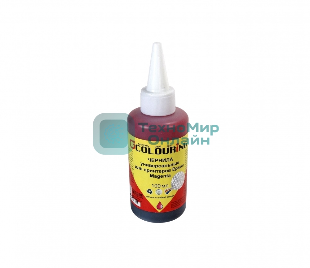 Чернила Colouring для Epson универсальные Magenta 100 мл водн