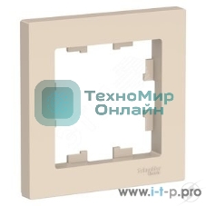 Рамка 1-м AtlasDesign беж. SchE ATN000201