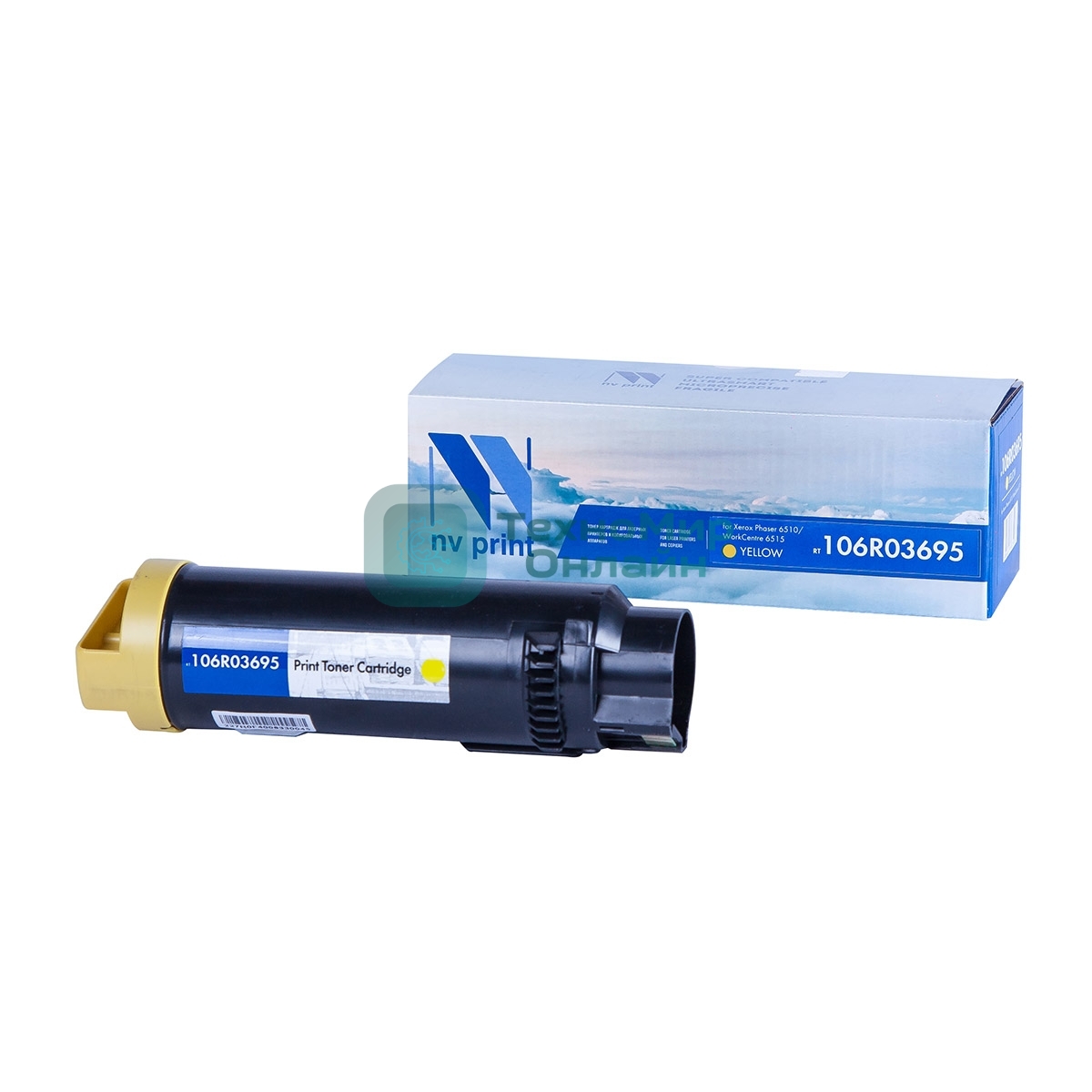 Картридж лазерный NVPrint совместимый NV-106R03695 Yellow для Xerox Phaser 6510/WorkCentre 6515 (4300k)
