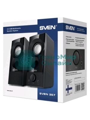 Акустическая система SVEN 357, черный (6 Вт, питание USB)