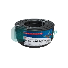 Кабель силовой медный Rexant ВВГ-Пнг(А) 2x2,5 мм², 50 м, ГОСТ 31996-2012, ТУ 16-705.499-2010