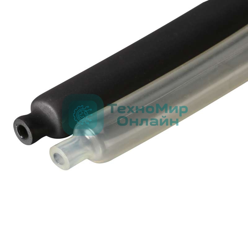 Трубка термоусадочная клеевая КВТ ТТК-(3:1)-4.8/1.6 черный 1м 59694