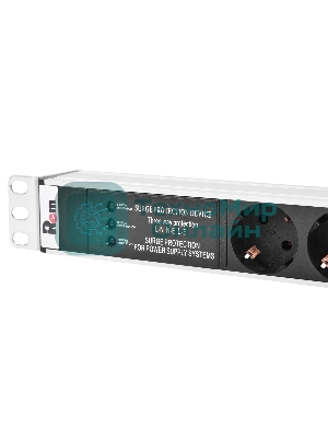 Аксессуар ЦМО Вертикальный блок розеток Rem-16 с фил. и инд., 20 Shuko, 16A, алюм., 33-38U, шнур 3 м. (R-16-20S-FI-1420-3)