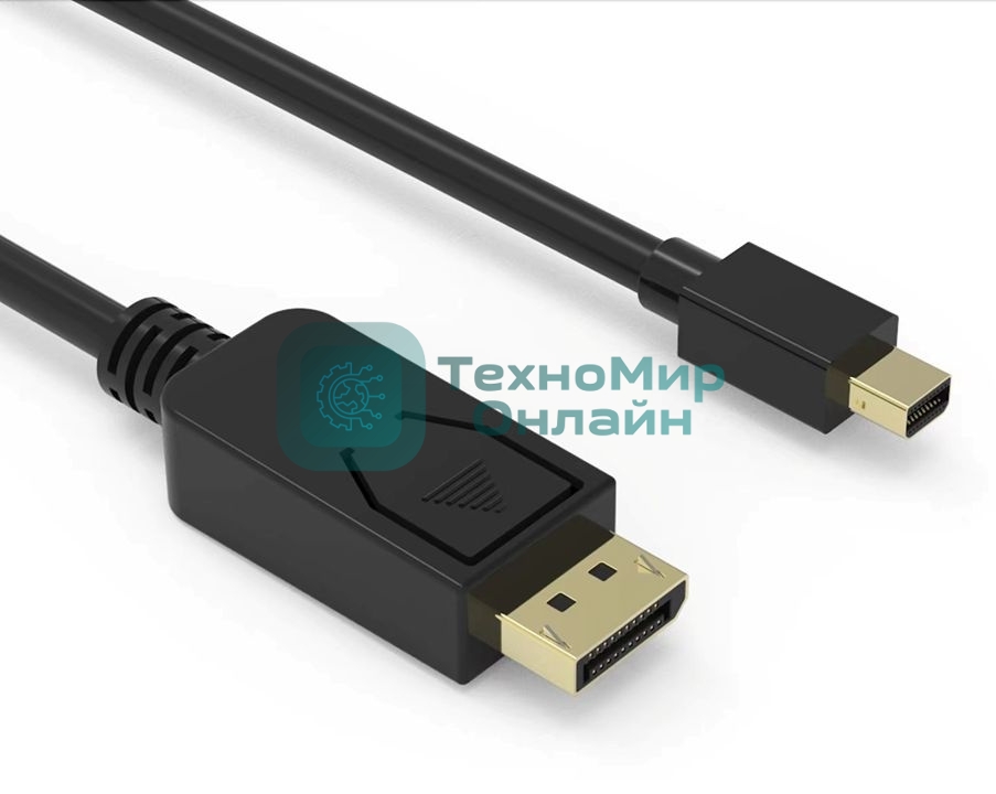 Кабель аудио-видео Buro MDP-DP miniDisplayport (m)/DisplayPort (m) 1.5м. позолоченные контакты черный