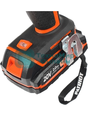 Дрель-шуруповерт аккумуляторная Patriot BR 203UES, Аккумуляторная, 20В, 2 АКБ, Кейс