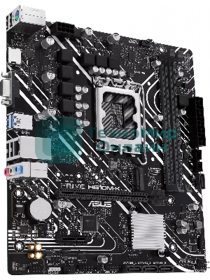 Материнская плата ASUS PRIME H610M-K, LGA 1700, Intel H610, 2xDDR5, 4xSATA, 1xM.2, 1xPCIe 4.0 x16, 1x1Gb LAN, 2xUSB-A 3.2 Gen 1, 4xUSB-A 2.0, 1xHDMI, 1xVGA, 3x3.5 мм, 1xRS-232, 7.1, mATX