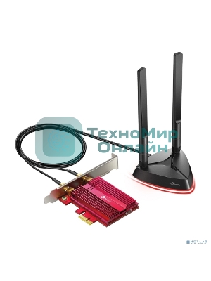 Адаптер TP-Link Wi-Fi 11AX 3000Mbps dual-band PCI-E adapter, two external Antennas