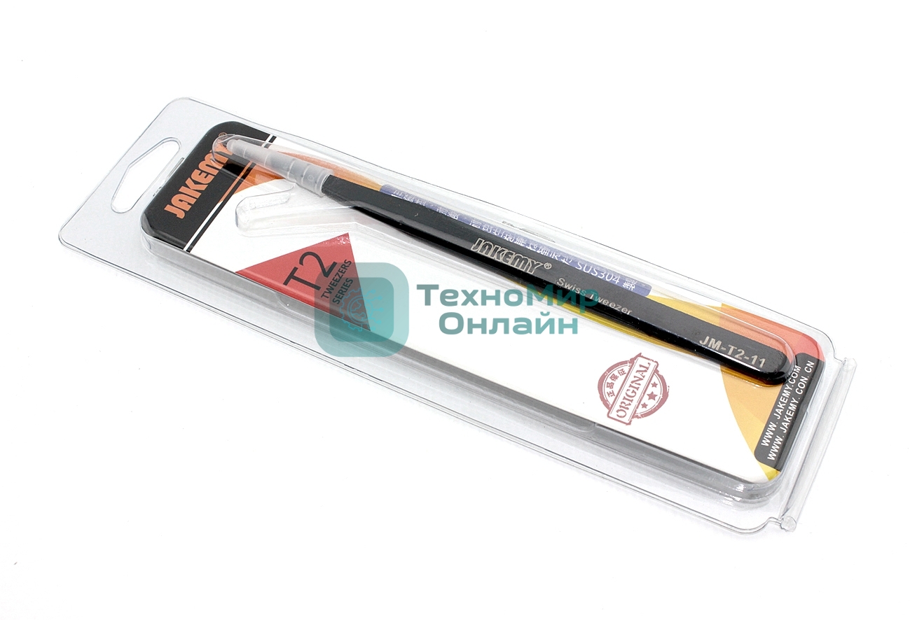 Пинцет Jakemy JM-T2-11 прямой, удлиненный