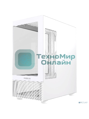 Компьютерный корпус Powercase Vision Micro M2, Tempered Glass, белый, mATX (CVMWM2-L0)