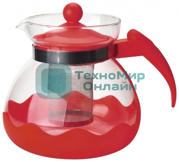 Чайник заварочный MALLONY Decotto-1500 с пластик ручкой, фильтр из нерж ст, 1,5 л