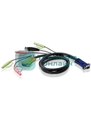 Кабель ATEN CABLE HD15M/USBM/SP/SP-SPHD15M; 1.8M