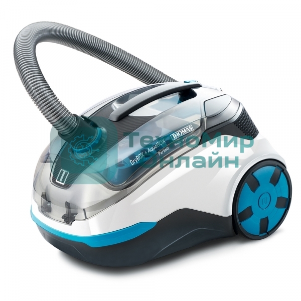 Пылесос Thomas DryBOX+AquaBOX Parkett белый/синий, 325/1700Вт, уборка сухая, пылесборник контейнер 2.6 л