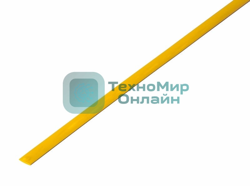 Термоусадочная трубка Rexant 3,5/1,75 мм, желтая, упаковка 50 шт. по 1 м