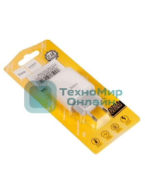 Сетевое зарядное устройство 1 USB/HOCO HC-12899 C72A/Выход: 10.5W/белый