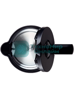 Чайник электрический Bosch TWK8613 1.5 л, 2400 Вт, черный/серебристый (корпус: нержавеющая сталь)