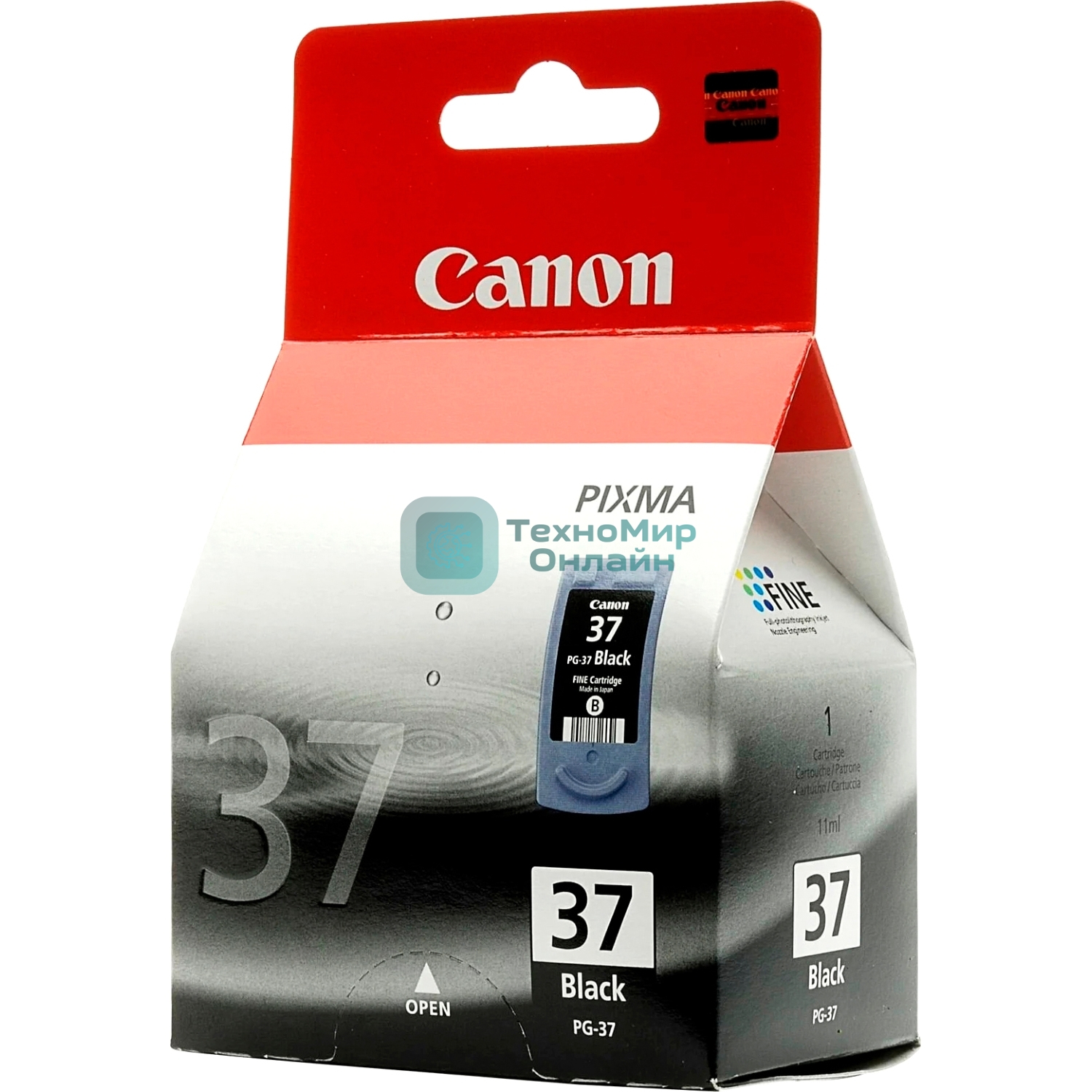 Картридж струйный Canon BJ CRG PG-37 EMB черный (220 стр.) для Canon PIXMA iP2500; MP140; MP190; MP210; MP220; MX300; MX310