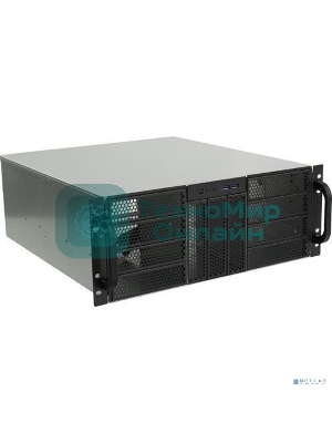 Корпус компьютерный Procase RE411-D4H11-E-55 Корпус 4U server case,4x5.25+11HDD,черный,без блока питания,глубина 550мм,MB EATX 12