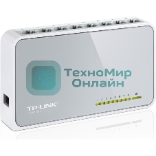 Коммутатор TP-Link SOHO TL-SF1008D Коммутатор 8-port 10/100M mini Desktop Switch, 8 10/100M RJ45 ports, Plastic case