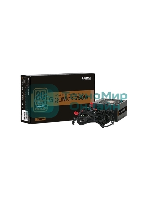 Блок питания Zalman ZM750-GVII, 750Вт, 80 PLUS Bronze, 120мм, черный