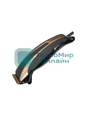 Машинка для стрижки Centek CT-2110 (черный/золотой) титановые ножи, прорезиненный корпус
