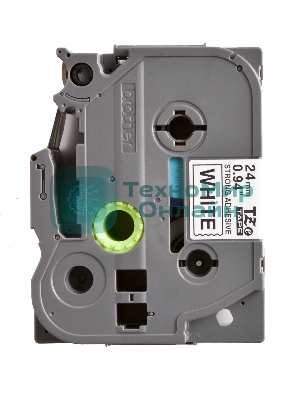 Наклейка ламинированная повышенной адгезии Brother TZe-S251 (24 мм черн/бел)