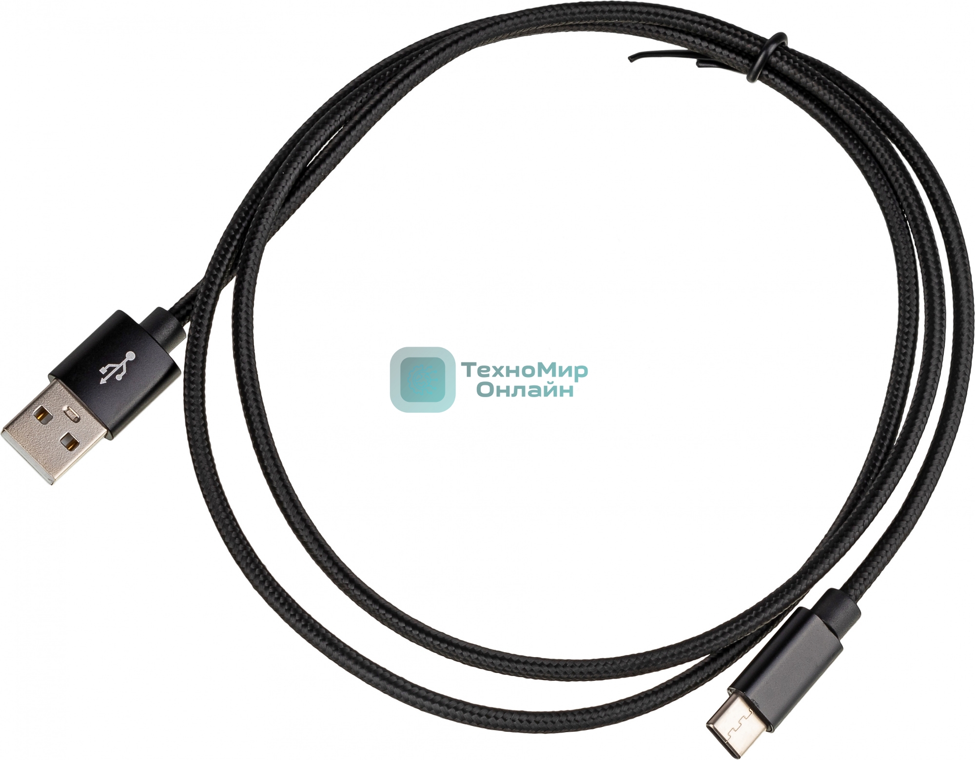 Кабель USB (m)-USB Type-C (m) 1м черный