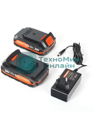 Дрель-шуруповерт аккумуляторная Patriot BR 203UES, Аккумуляторная, 20В, 2 АКБ, Кейс