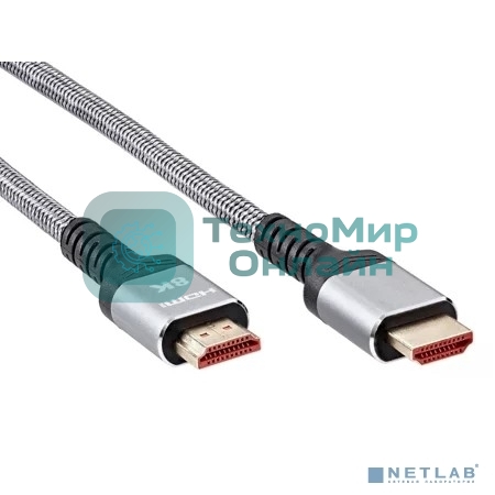 Кабель HDMI 19M/M,ver. 2.1 8KX60Hz (Econom) оплетка 5m iOpen ACG859A-5.0