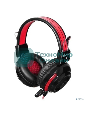 Проводные наушники Oklick HS-G300 черный/красный, полноразмерные, Jack 3.5 мм