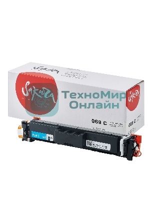 Картридж Sakura 069C ECO (5093C002) для Canon I-Sensys LBP673Cdw/MF750C/MF725, голубой, 1900 к. ECO (чип без счетчика копий)