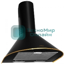 Вытяжка каминная Elikor Эпсилон 60П-430-П3Л черный/золотистый, 60 см, 430 куб. м/ч, 54 дБ