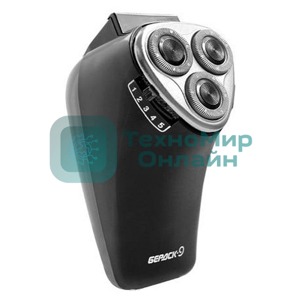 Электробритва Бердск 9 черный/стальной