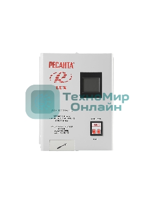 Стабилизатор напряжения Ресанта АСН-10000Н/1-Ц электронный однофазный серый
