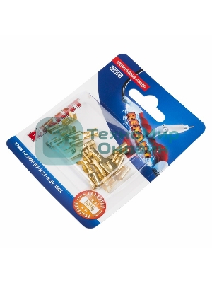 Клемма плоская Rexant, гнездо - 7.7 мм 1-2.5 мм², (РП-м 2.5-(6.3)/DJ623-Е6.3С), в упак. 10 шт.