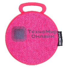 Колонка портативная Hyundai H-PAC150 красный 3W 1.0 BT/3.5Jack/USB 10м 300mAh