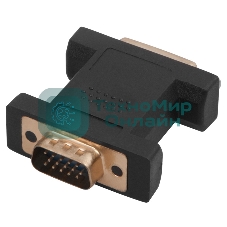 Переходник Rexant шт.VGA - гн.DVI-I позолоченный GOLD