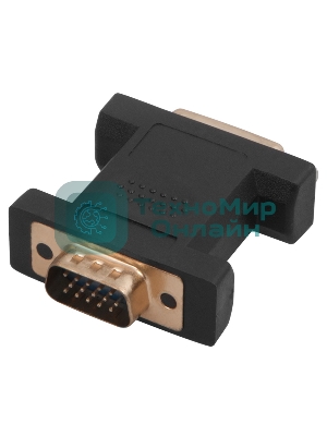 Переходник Rexant шт.VGA - гн.DVI-I позолоченный GOLD