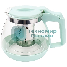 Чайник заварочный MENTOLO, 1,1 л, из жаропрочного стекла с фильтром из нерж стали