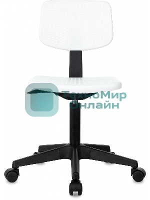 Кресло детское Бюрократ CH 200 белый пластик крестов. пластик