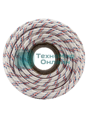 Фал плетеный Сибртех 24-прядный полипропиленовый с сердечником 12 мм, бухта 100 м, 1000 кгс,
