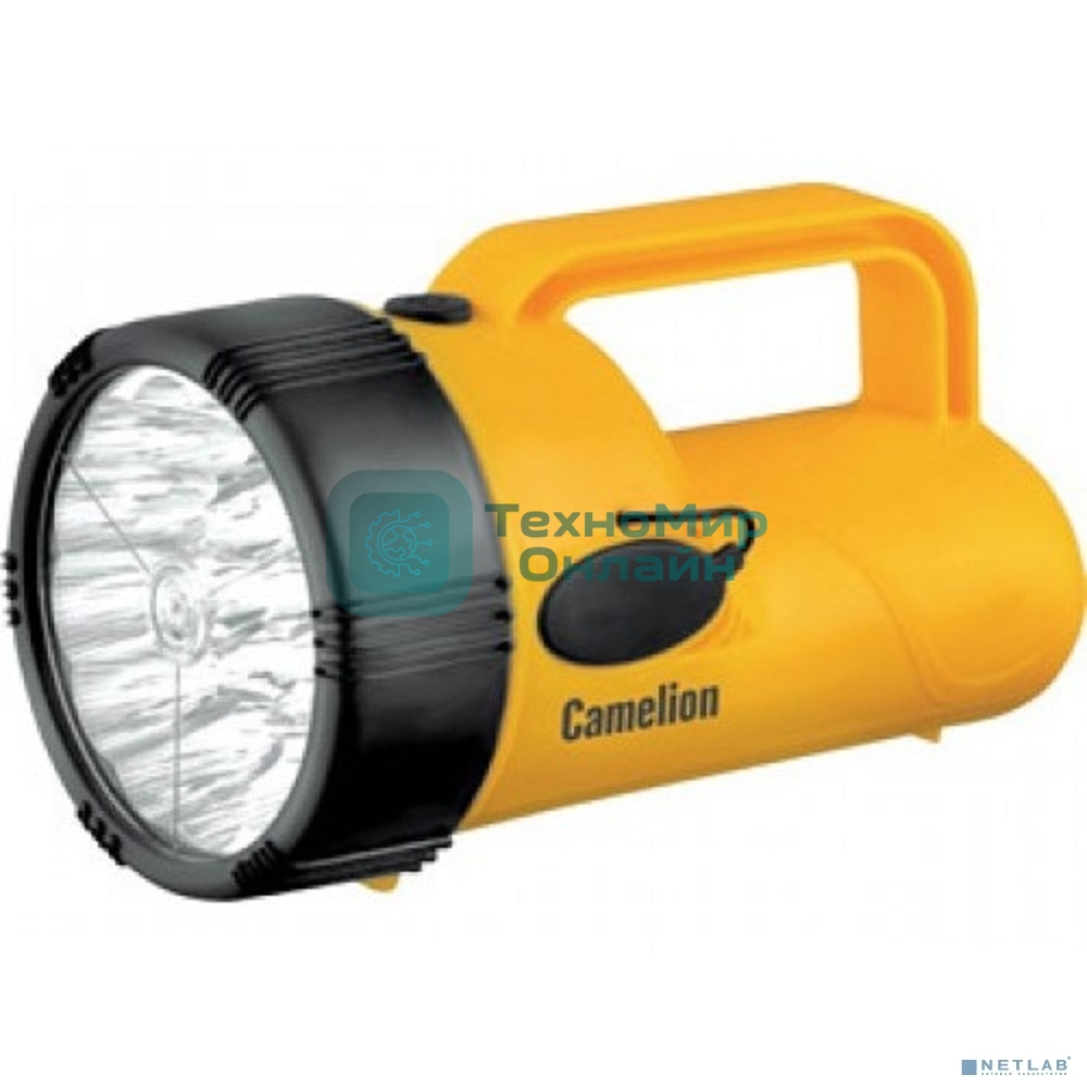 Фонарь Camelion LED29314 аккум. 220в желтый 19 led 4в 2.3а-ч пластик коробка
