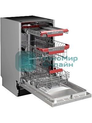 Встраиваемая посудомоечная машина Kuppersberg GIM 4592, черный, 44.8 см, 10 компл., 42 дБ, класс A+++