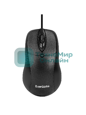 Мышь проводная ExeGate Professional Standard B100L черный, 1000 dpi, USB, кнопки - 3