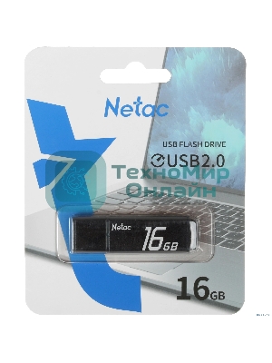 Флешка USB Netac U351 16Gb NT03U351N-016G-20BK, USB 2.0