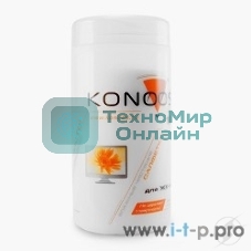 Чистящие средства Konoos KBF-100 Салфетки для ЖК-экранов в банке, 100 шт.
