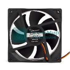 Вентилятор для корпуса Gembird черный, 92 мм, 2000 об/мин, 22.5 дБ, 3 pin