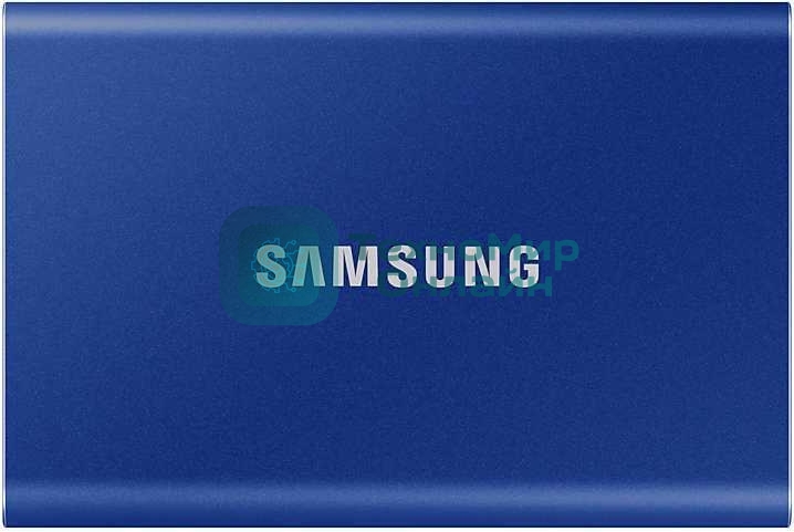 Внешний SSD Samsung T7, 2TB, USB 3.2 Gen 2 Type-C, R/W 1050/1000, синий